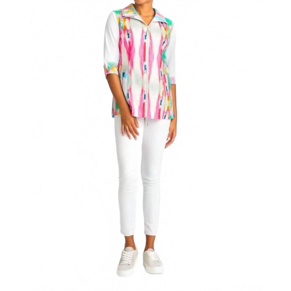 NEW BEREK vertical vest colorful rainbow pastel blouse